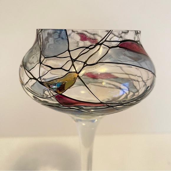 PartyLite Mosaic Calypso Goblet Stemmed Tea Light Candle Holder - Picture 5 of 7